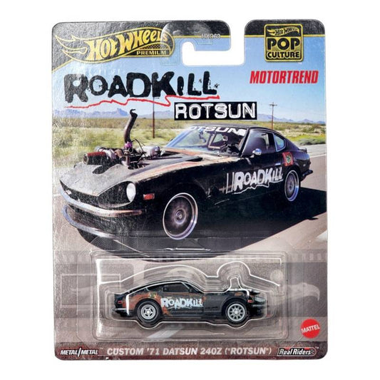Hot Wheels: Premium | POP Culture: RoadKill Rotsun (Motor Trend) - Custom 71 Datsun 24oz ("Rotsun")