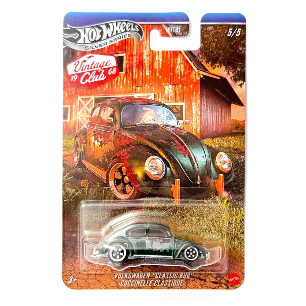 Hot Wheels: Silver Series | Vintage Club - Volkswagen "Classic Bug" (Coccinelle Classique)