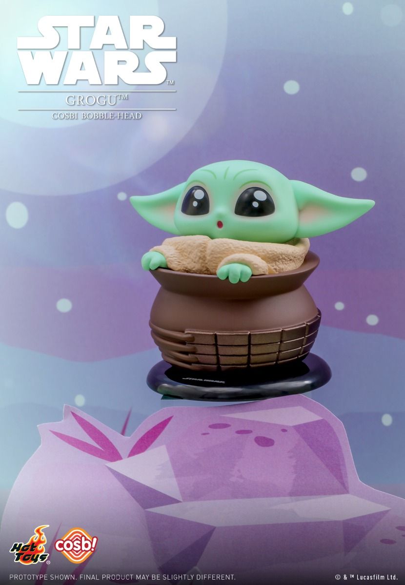 Hot Toys | Cosbi (Bobble Head) - Star Wars Grogu - Cutest in the Galaxy (Blind-Box Mini-Figure) x unidad