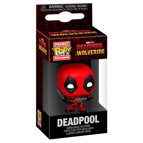 Funko Pop! Keychain - Marvel: Deadpool & Wolverine - Deadpool with Swords