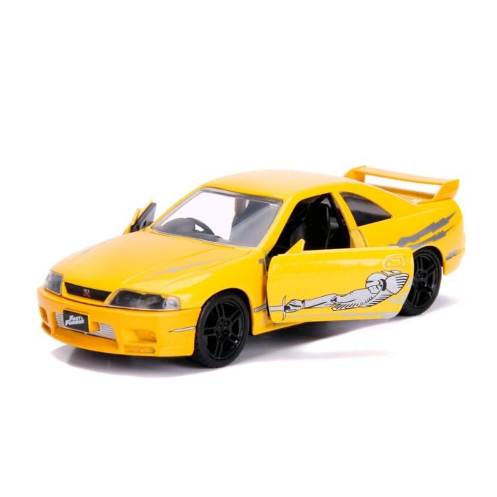 Jada: Die-Cast Metal Vehicle | Fast and Furious - Leon's 1995 Nissan Skyline GT-R BCNR33 - Escala 1:32