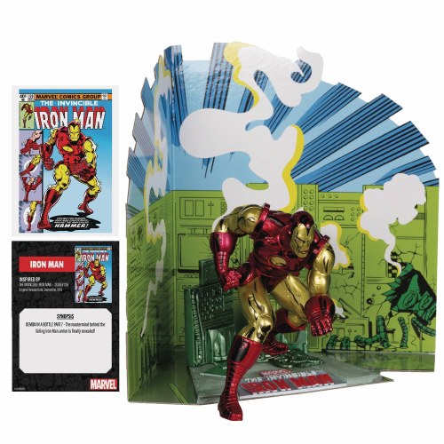 McFarlane Toys: Marvel Comic - Iron Man Escena (Estatuilla) 1:10