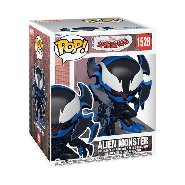 Funko Pop! Marvel: Your Friendly Neighborhood Spider-Man - Alien Monster 1528 (6 pulgadas)