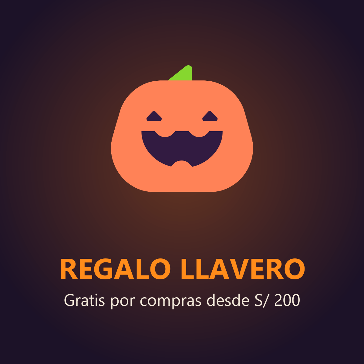 Regalo llavero de Halloween: gratis por compras desde S/ 200