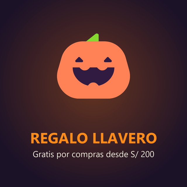 Regalo llavero de Halloween: gratis por compras desde S/ 200