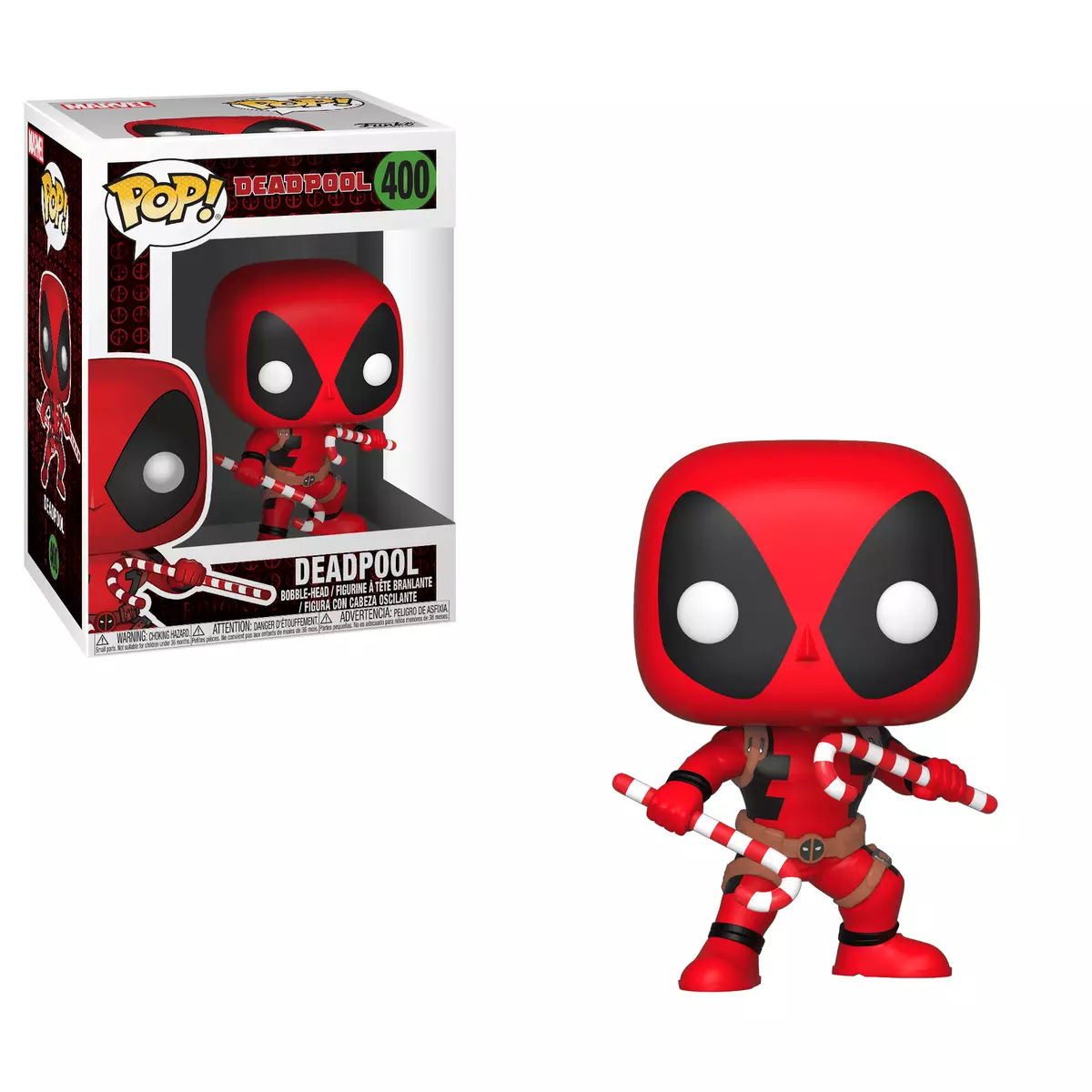 Funko Pop! Marvel Holiday - Deadpool with Candy Canes 400