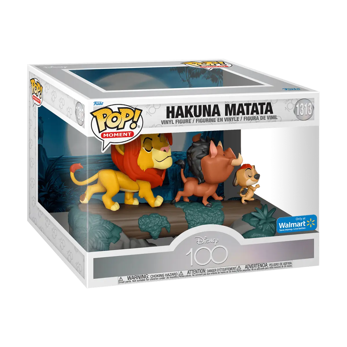 Funko Pop! Disney: The Lion King - Hakuna Matata 1313 (Movie Moment) Walmart Exclusive *caja presenta detalles*