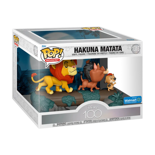 Funko Pop! Disney: The Lion King - Hakuna Matata 1313 (Movie Moment) Walmart Exclusive *caja presenta detalles*