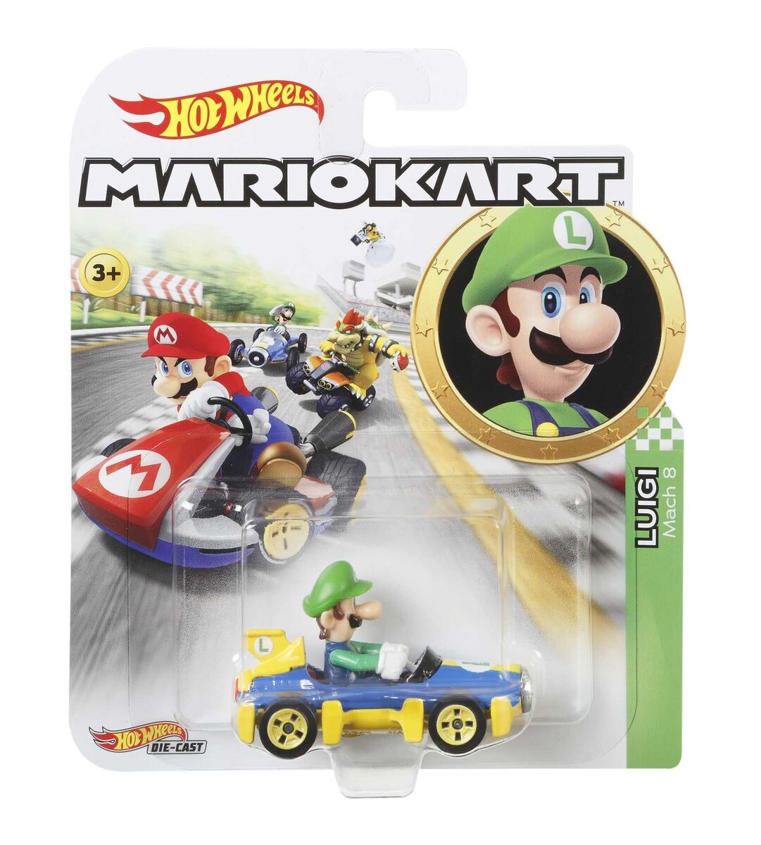 Hot Wheels: Die-Cast | Mario Kart - Luigi Match 8