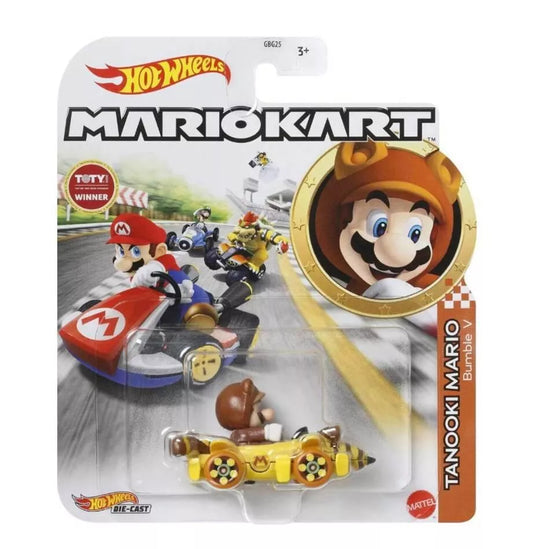 Hot Wheels: Die-Cast | Mario Kart - Tanooki Mario (Bumble V)