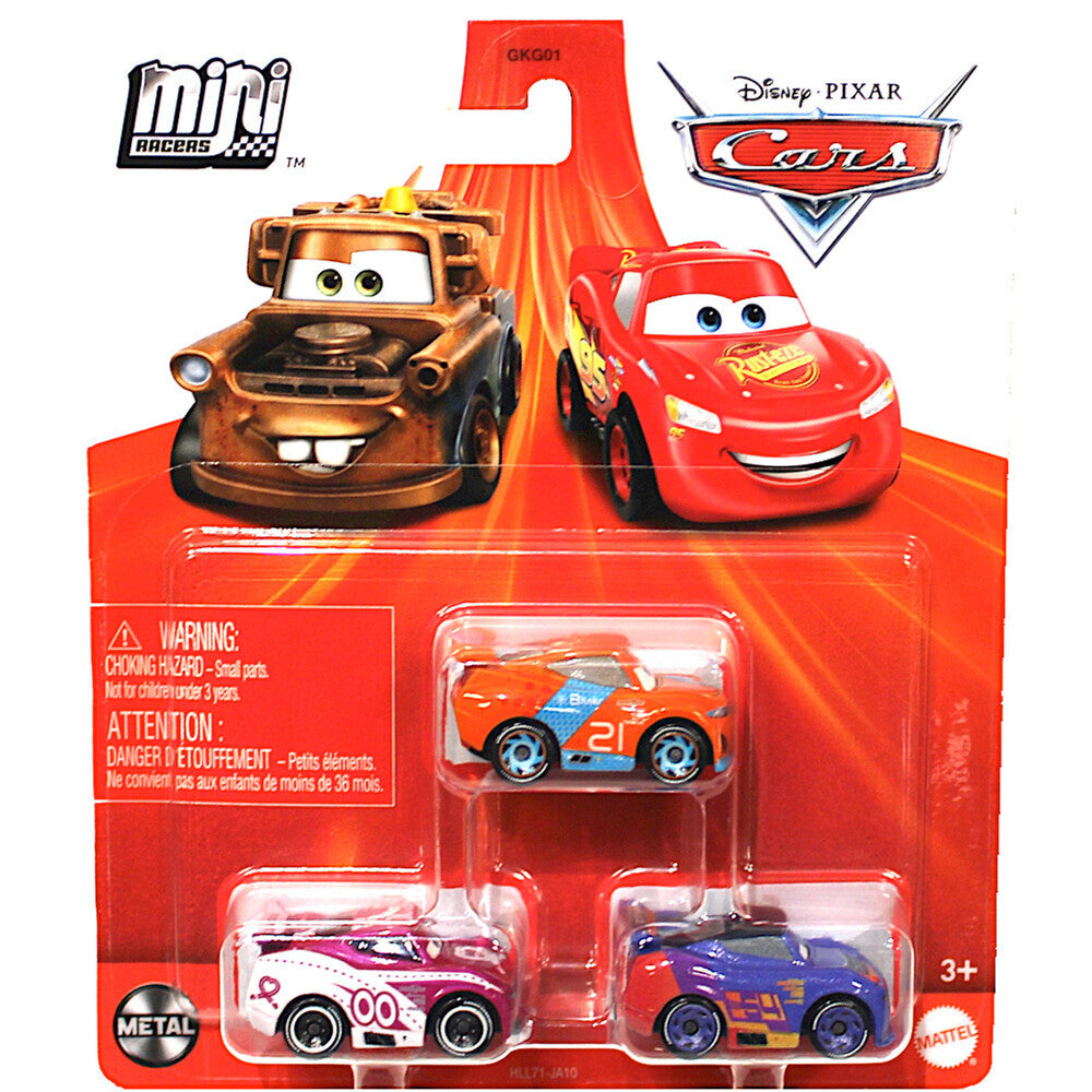 Cars Mini Racers Best Buddies (Flip Ryan Barry) 3-Pack