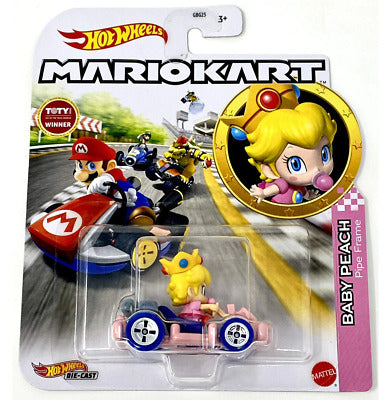 Hot Wheels: Die-Cast | Mario Kart - Baby Peach Pipe Frame