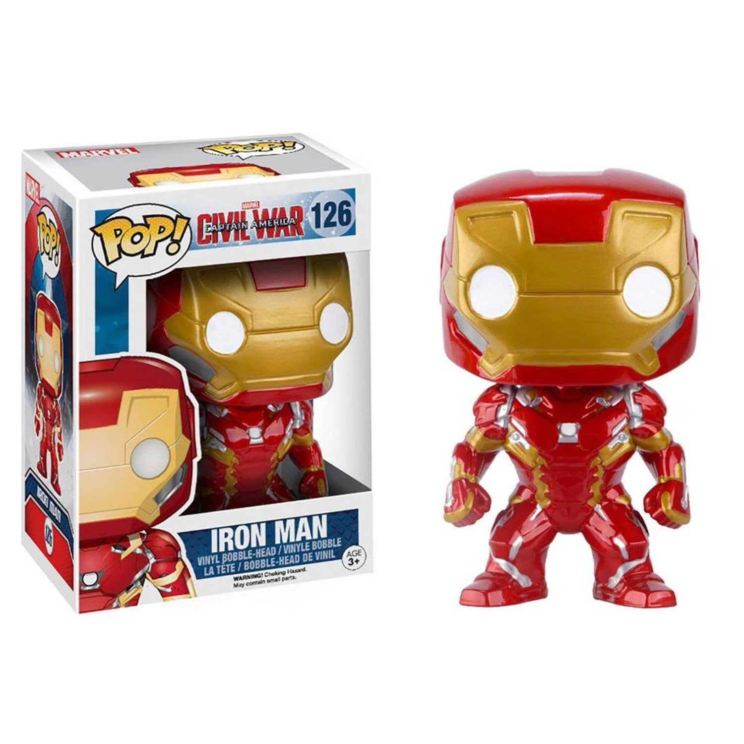Funko Pop! Marvel: Captain America | Civil War: Iron Man 126