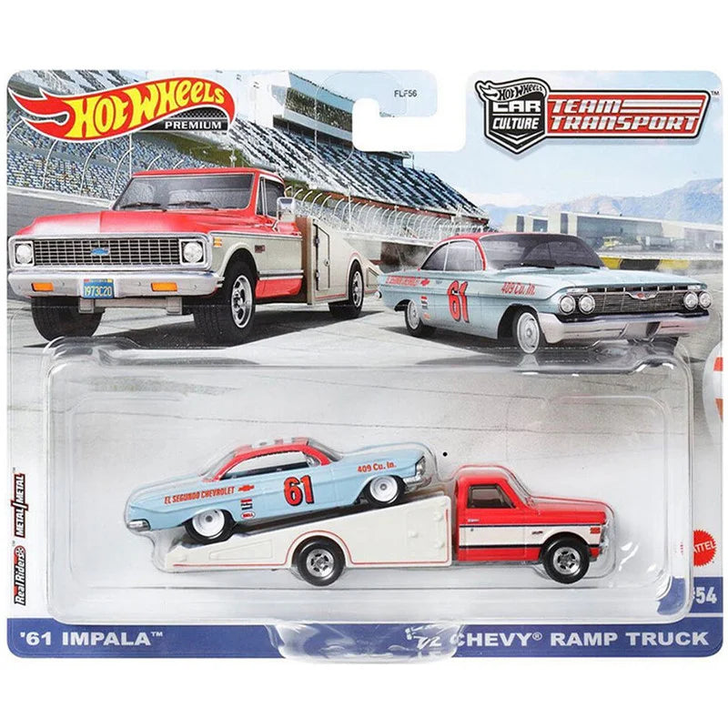 Hot Wheels: Premium | Car Culture: Team Transport - '61 Impala | '72 Chevy Ramp Truck