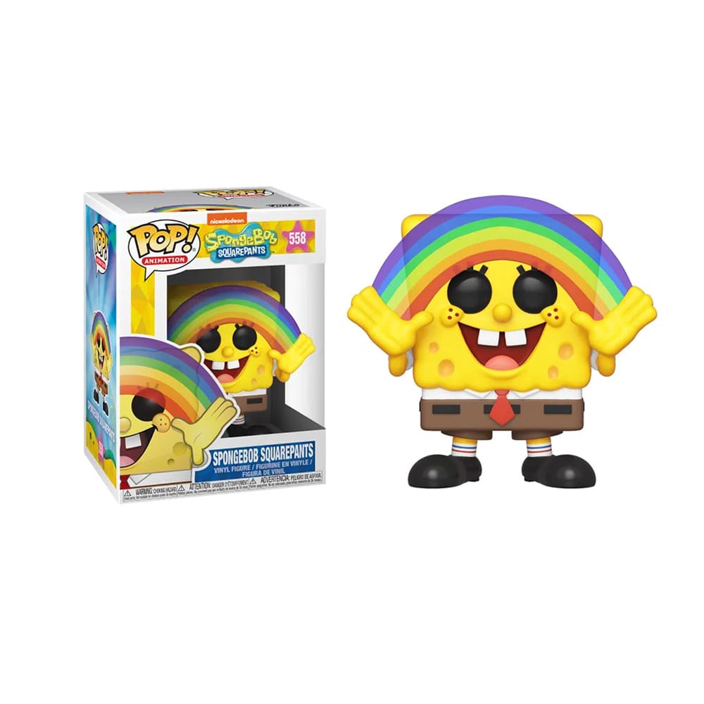 Funko Pop! Animados: SpongeBob (Bob Esponga) - SpongeBob Squearepants w/ rainbow (con arcoiris) 558