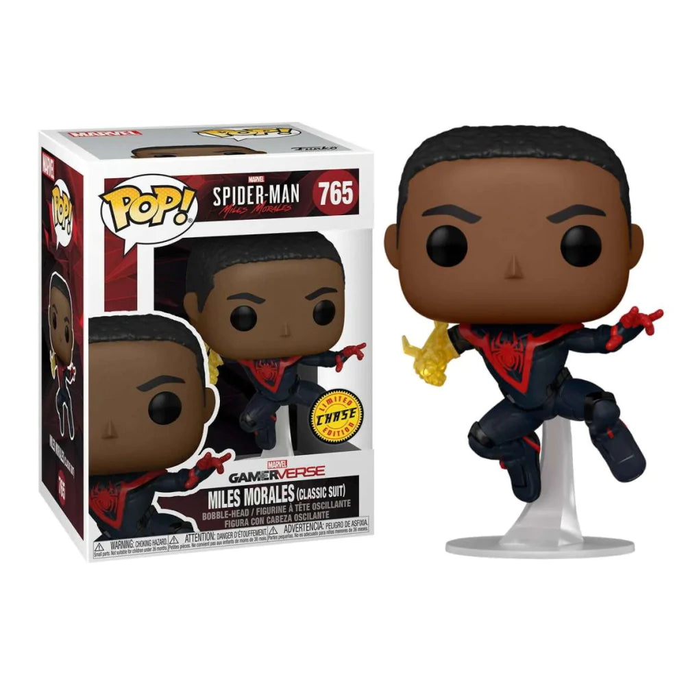 Funko Pop! Marvel: Spider Man Miles Morales - Miles Morales Classic Suit 765 - CHASE