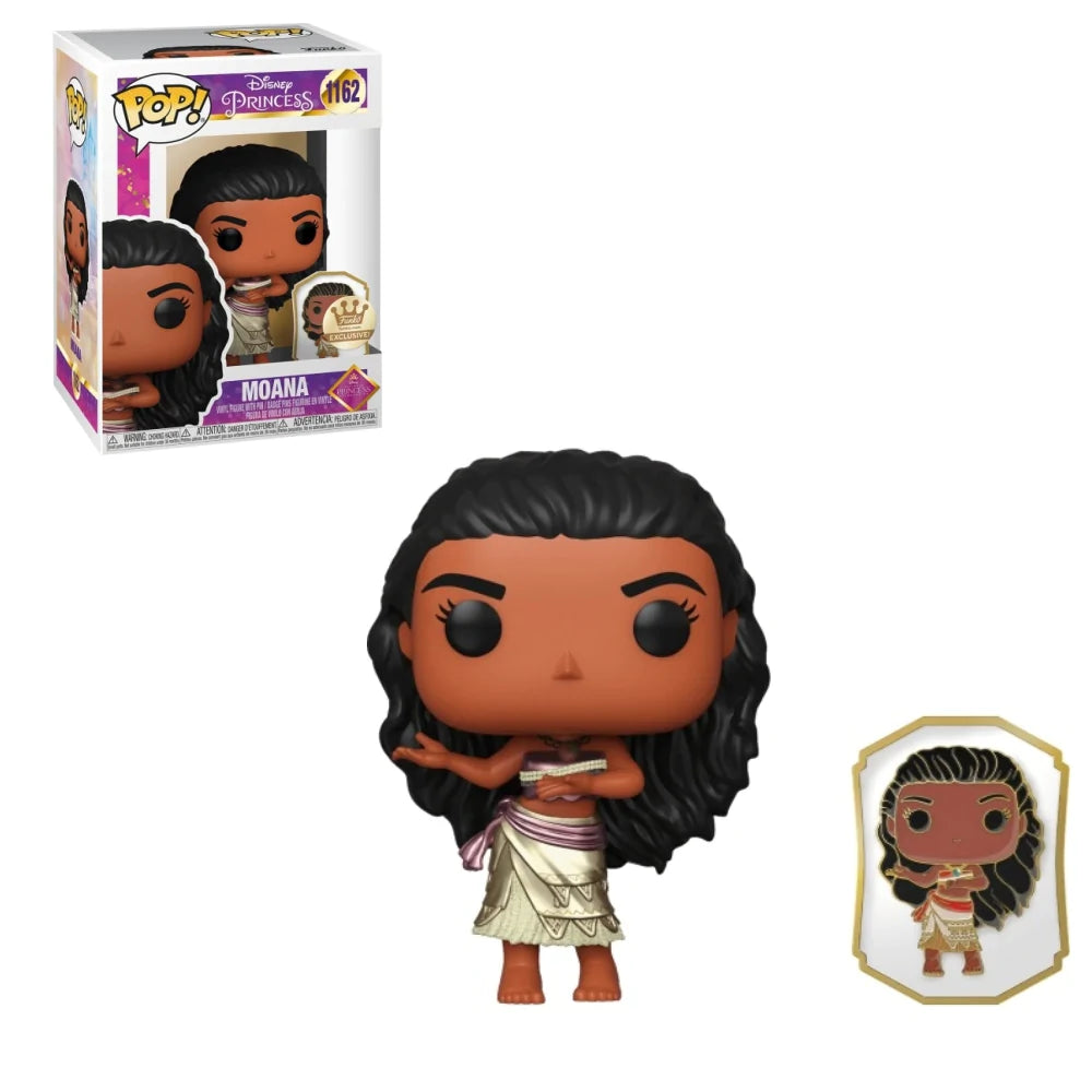 Funko Pop! Disney: Disney Princess - Moana 1162 with Pin - Funko Shop Exclusive