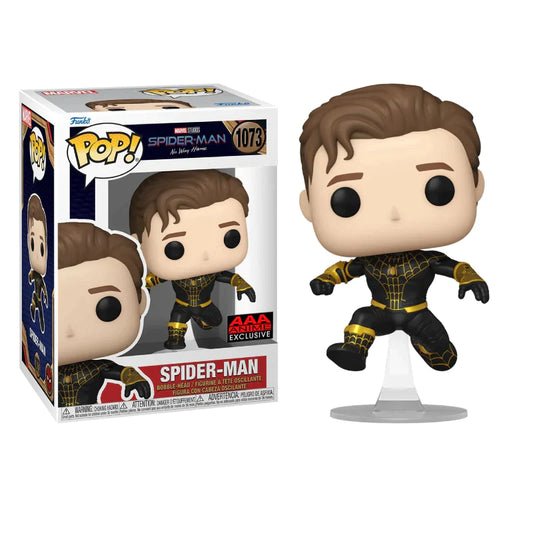 Funko Pop! Marvel: Spider-Man No Way Home - Unmasked Spider-Man Black Suit 1073 - AAA Anime Exclusive