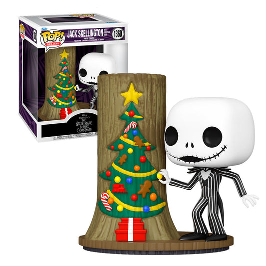 Funko Pop! Disney: The Nightmare Before Christmas (El Extraño Mundo de Jack) - Jack Skellington with Christmas Door 1360 (Deluxe)