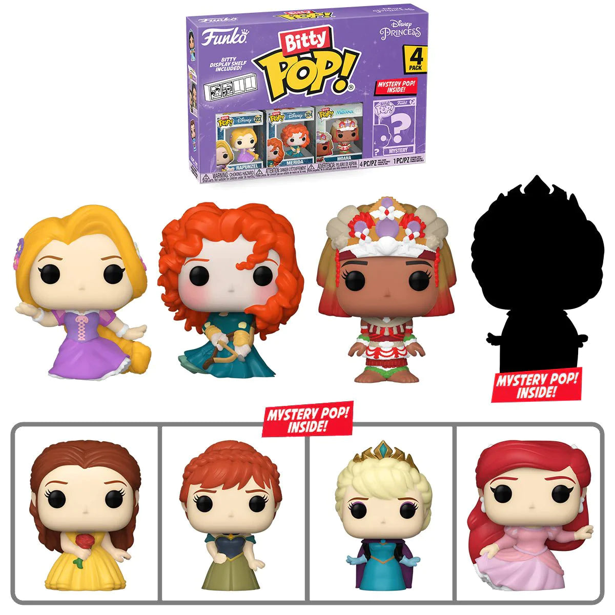 Funko Bitty Pop! Disney: Princess - 4pack (Rapunzel)