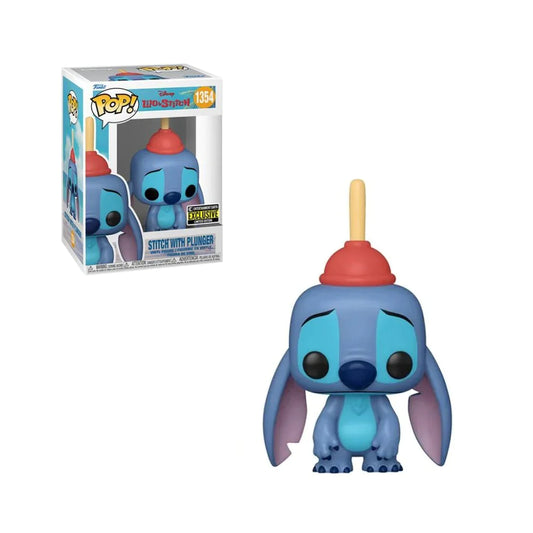 Funko Pop! Disney: Lilo & Stitch - Stitch with Plunger 1354 - Entertainment Earth Exclusive (Caja con Detalles)